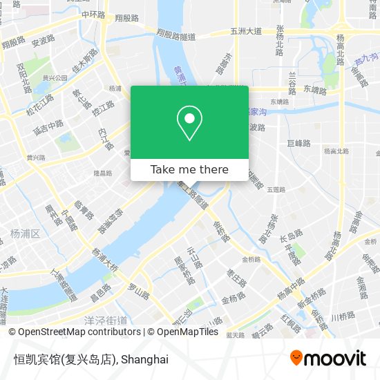 恒凯宾馆(复兴岛店) map