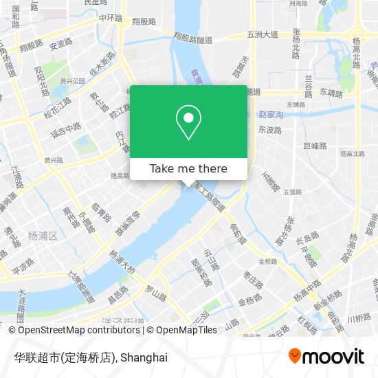 华联超市(定海桥店) map