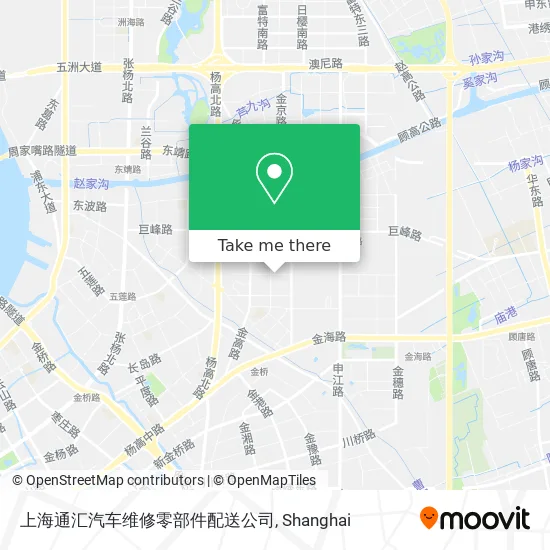 上海通汇汽车维修零部件配送公司 map