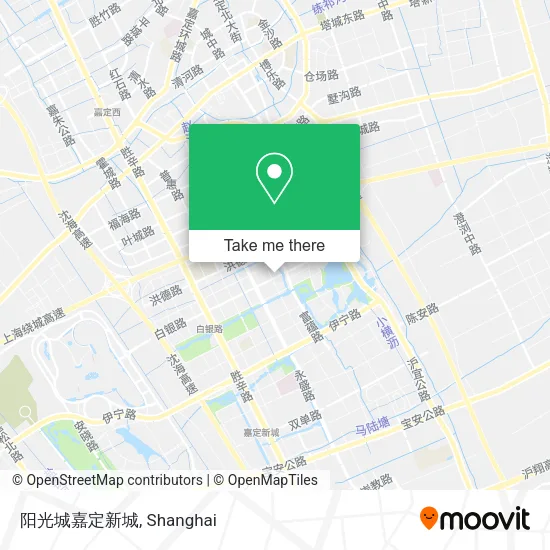 阳光城嘉定新城 map