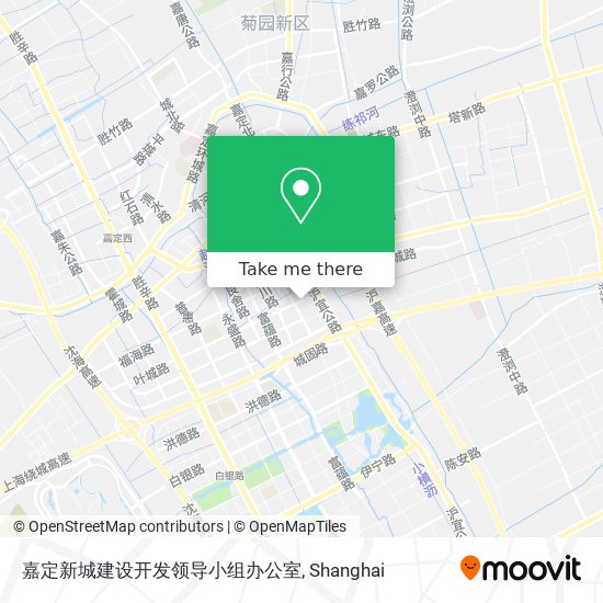 嘉定新城建设开发领导小组办公室 map