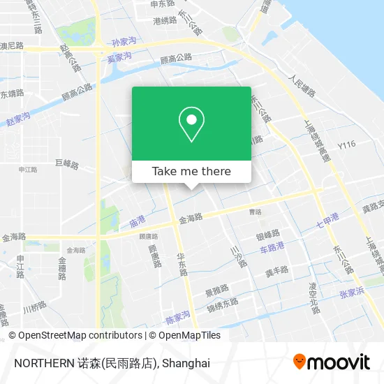 NORTHERN 诺森(民雨路店) map