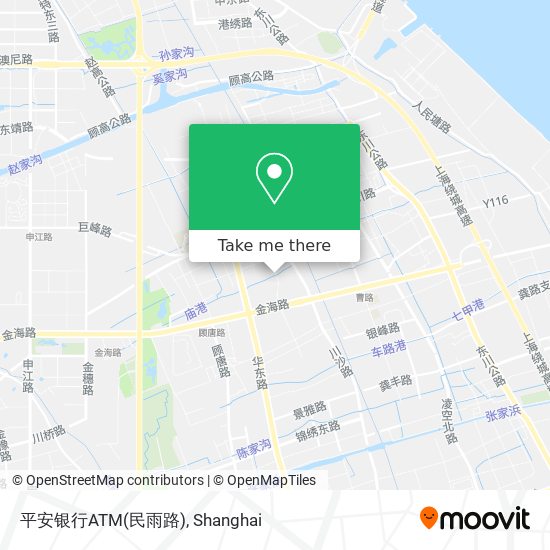 平安银行ATM(民雨路) map