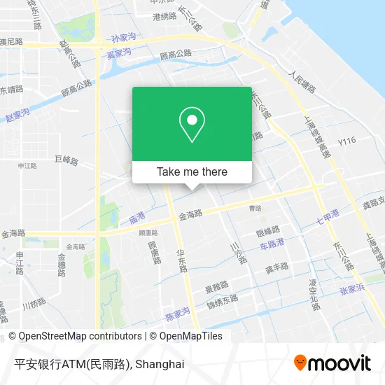 平安银行ATM(民雨路) map