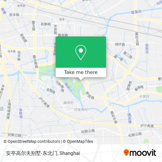 安亭高尔夫别墅-东北门 map