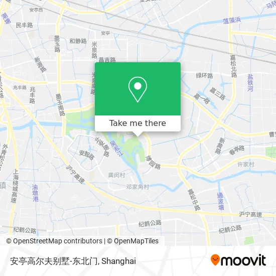 安亭高尔夫别墅-东北门 map