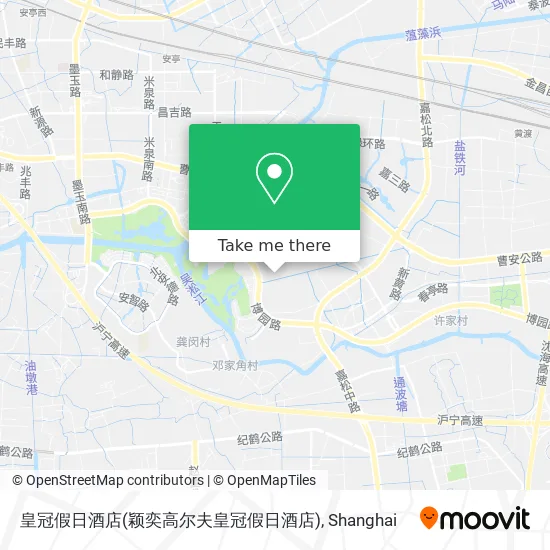 皇冠假日酒店(颖奕高尔夫皇冠假日酒店) map