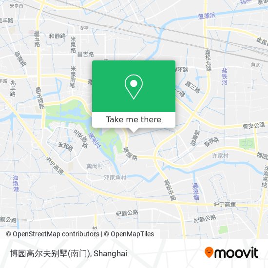 博园高尔夫别墅(南门) map