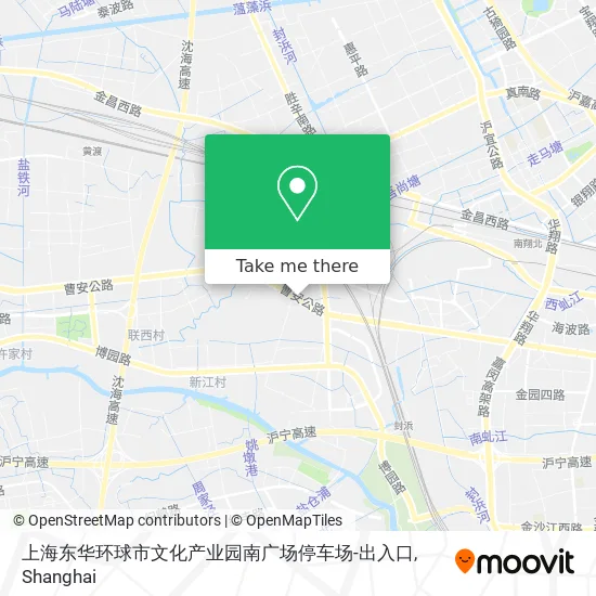 上海东华环球市文化产业园南广场停车场-出入口 map