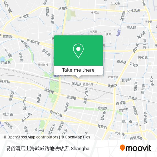 易佰酒店上海武威路地铁站店 map