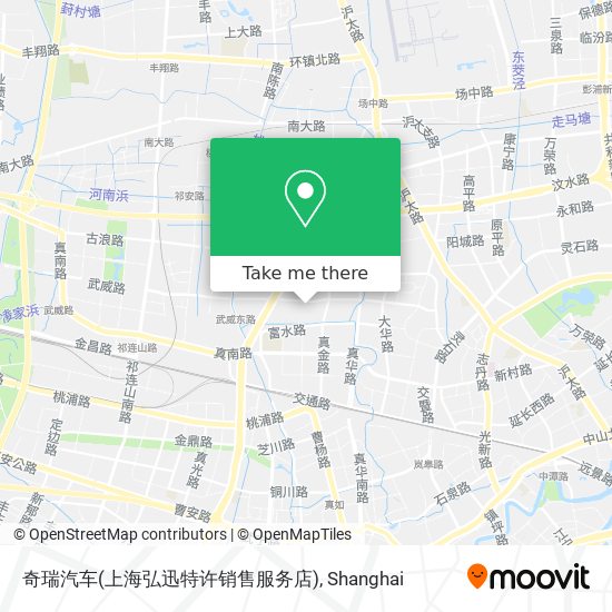 奇瑞汽车(上海弘迅特许销售服务店) map