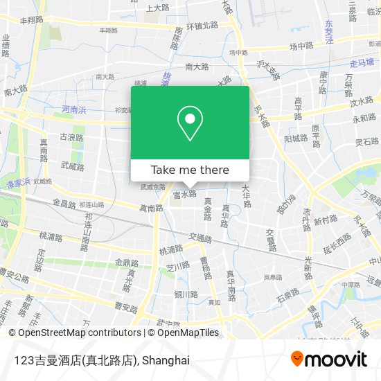 123吉曼酒店(真北路店) map