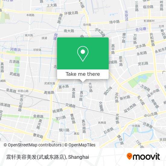 震轩美容美发(武威东路店) map