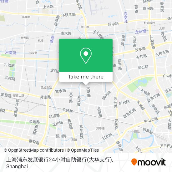上海浦东发展银行24小时自助银行(大华支行) map