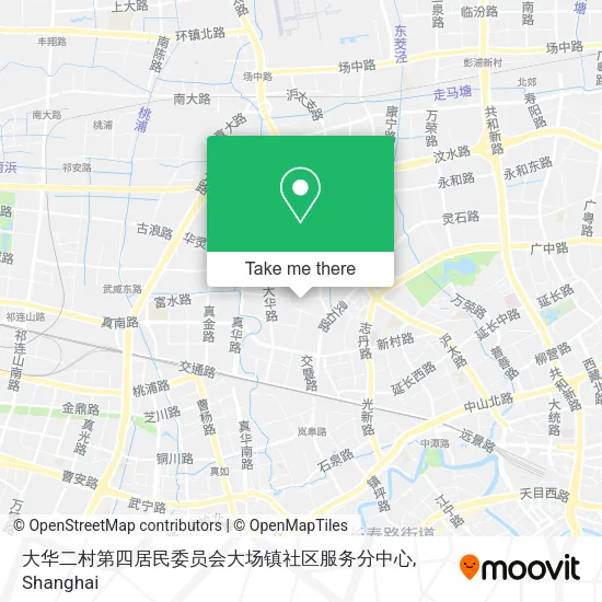 大华二村第四居民委员会大场镇社区服务分中心 map