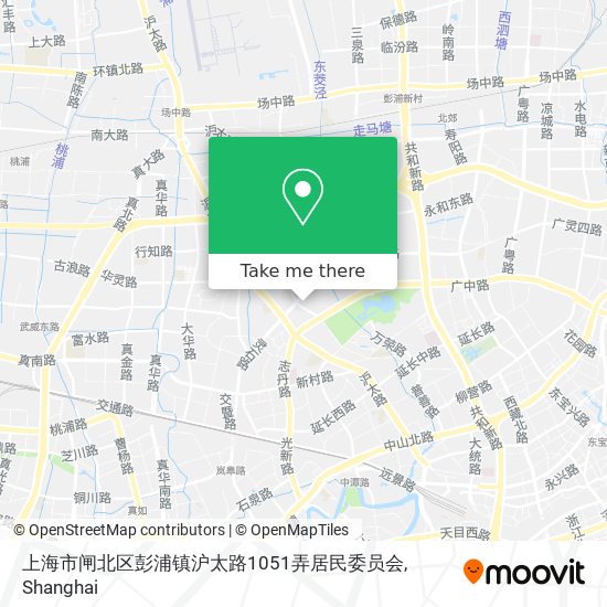 上海市闸北区彭浦镇沪太路1051弄居民委员会 map