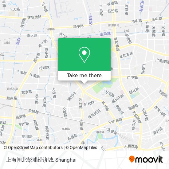 上海闸北彭浦经济城 map