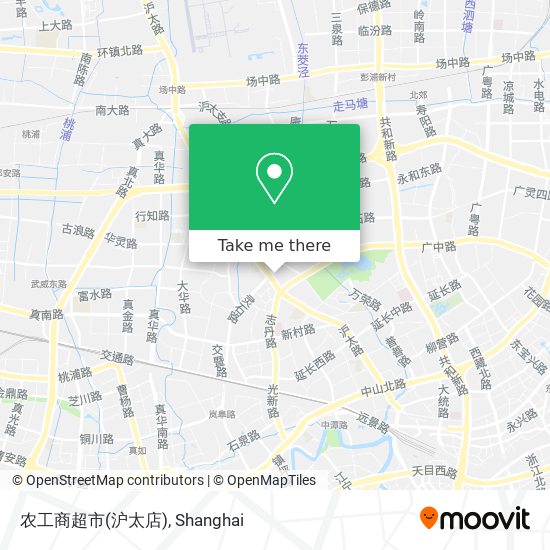 农工商超市(沪太店) map