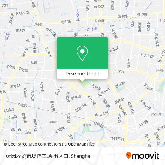 绿园农贸市场停车场-出入口 map