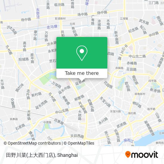 田野川菜(上大西门店) map