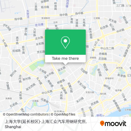 上海大学(延长校区)-上海汇众汽车用钢研究所 map