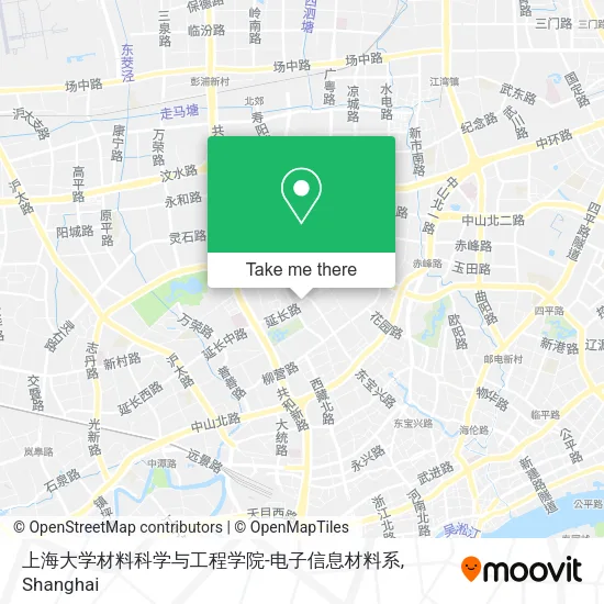 上海大学材料科学与工程学院-电子信息材料系 map