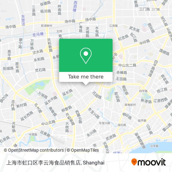 上海市虹口区李云海食品销售店 map