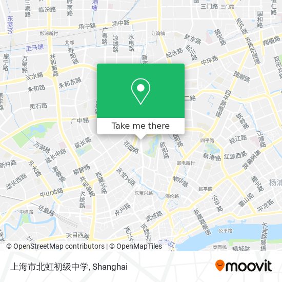 上海市北虹初级中学 map