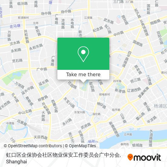 虹口区企保协会社区物业保安工作委员会广中分会 map