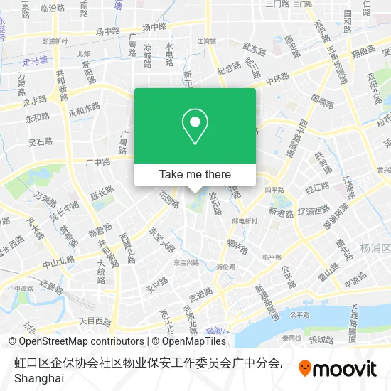 虹口区企保协会社区物业保安工作委员会广中分会 map