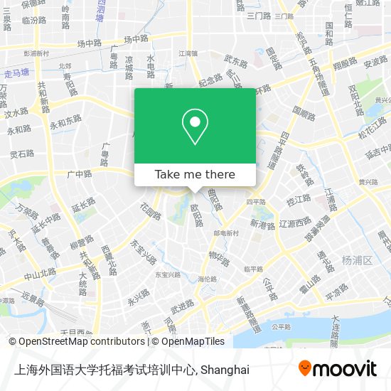 上海外国语大学托福考试培训中心 map