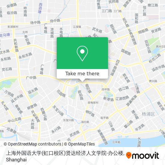 上海外国语大学(虹口校区)贤达经济人文学院-办公楼 map