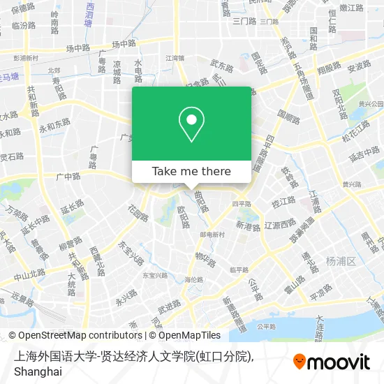 上海外国语大学-贤达经济人文学院(虹口分院) map