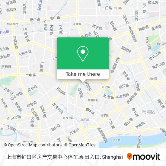 上海市虹口区房产交易中心停车场-出入口 map