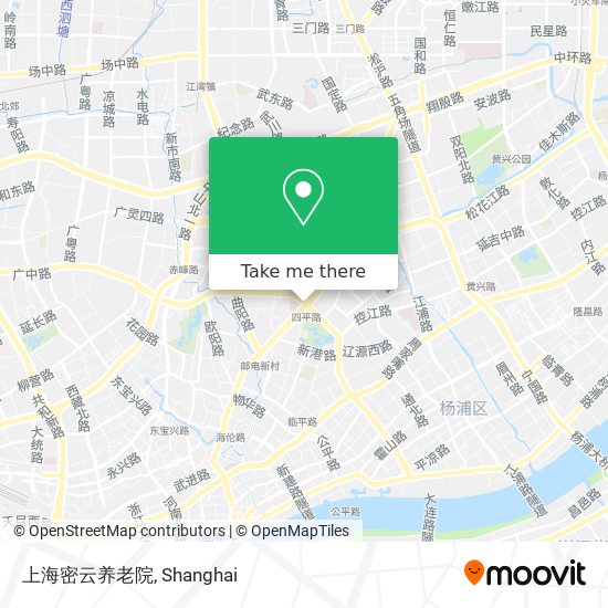 上海密云养老院 map