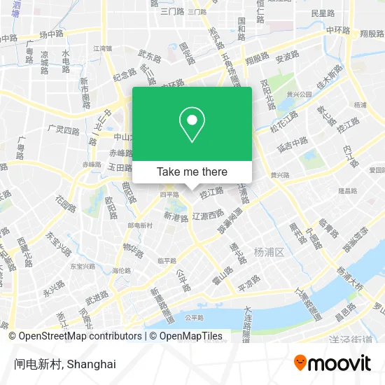 闸电新村 map