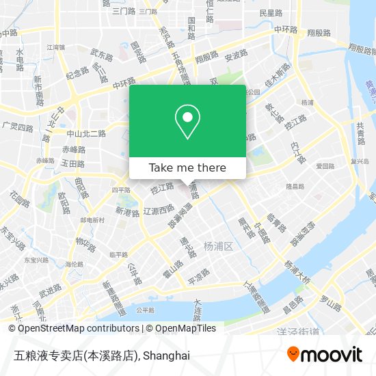 五粮液专卖店(本溪路店) map