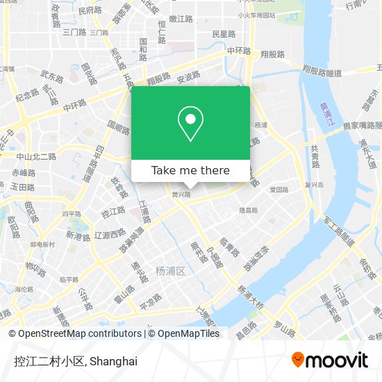 控江二村小区 map