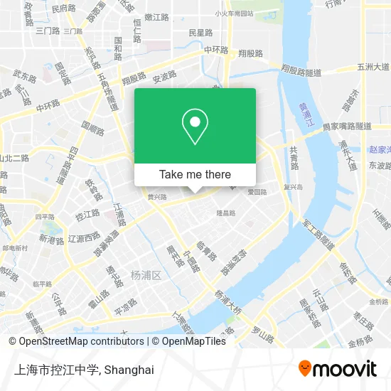 上海市控江中学 map