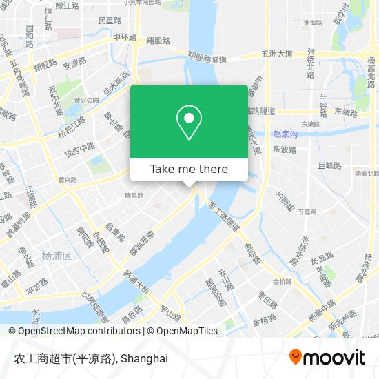 农工商超市(平凉路) map