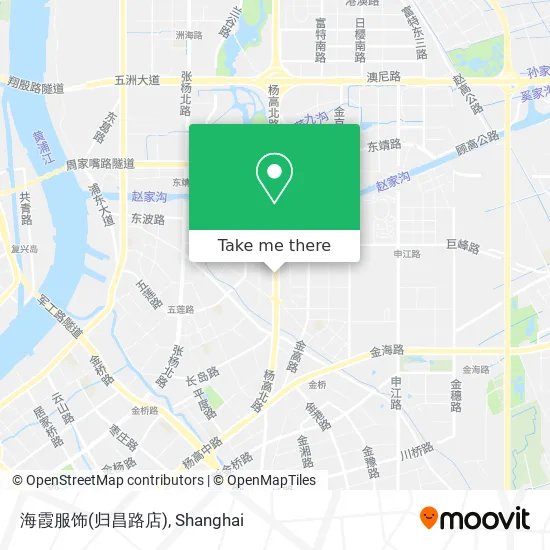 海霞服饰(归昌路店) map