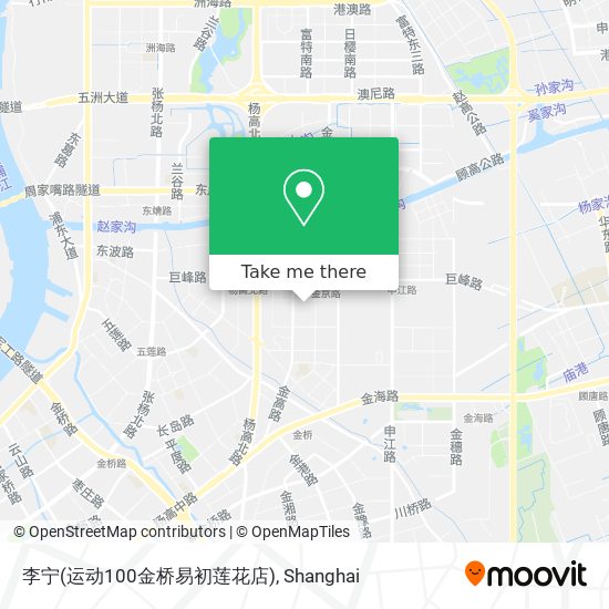 李宁(运动100金桥易初莲花店) map