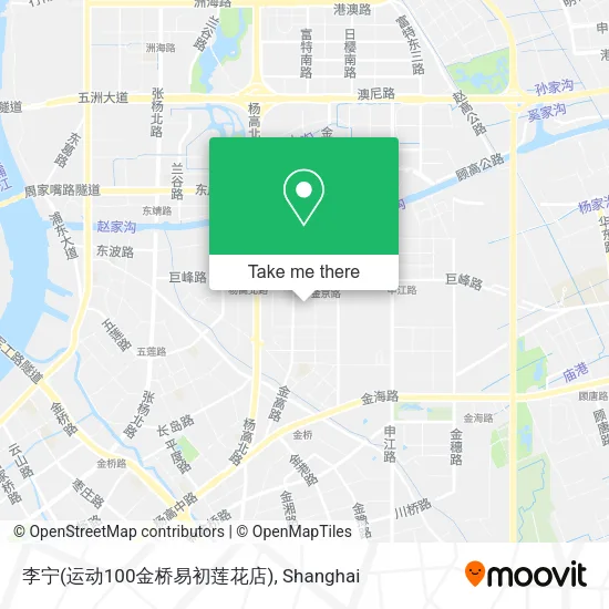 李宁(运动100金桥易初莲花店) map