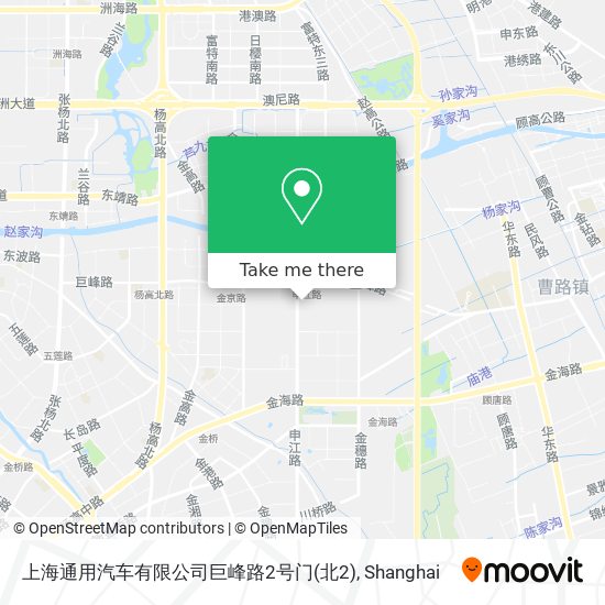 上海通用汽车有限公司巨峰路2号门(北2) map