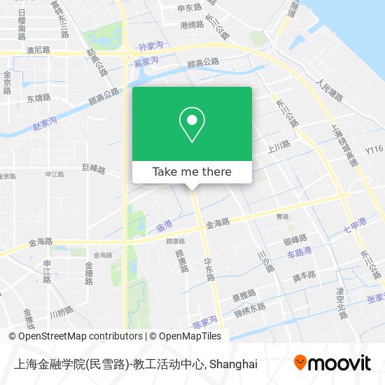 上海金融学院(民雪路)-教工活动中心 map