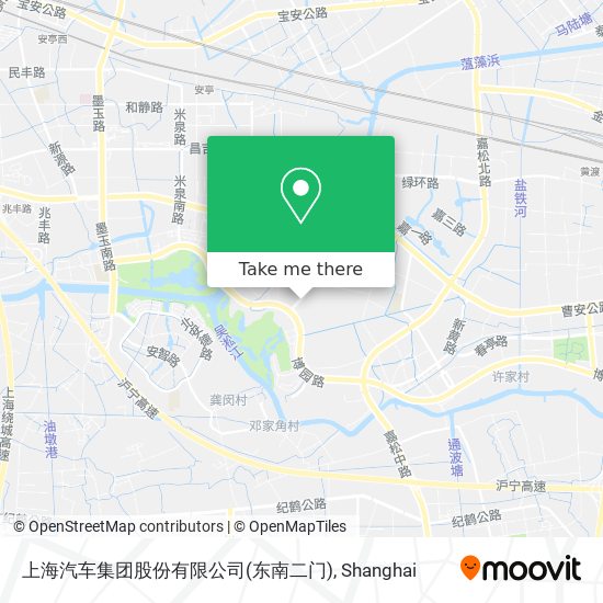 上海汽车集团股份有限公司(东南二门) map