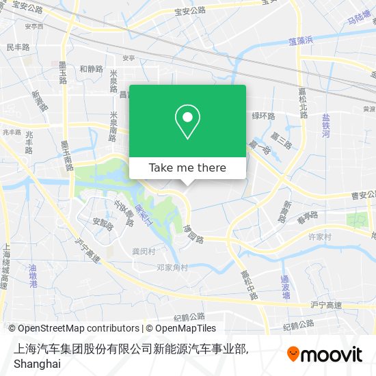 上海汽车集团股份有限公司新能源汽车事业部 map