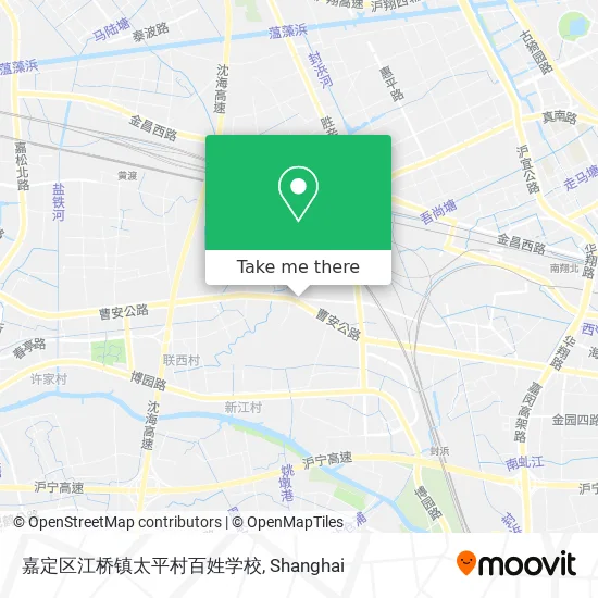 嘉定区江桥镇太平村百姓学校 map