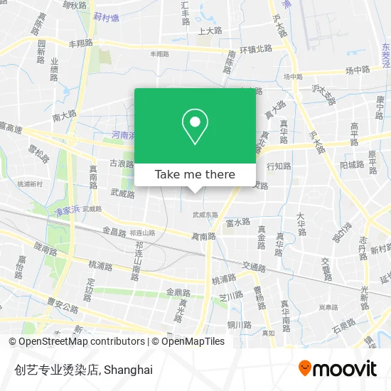 创艺专业烫染店 map