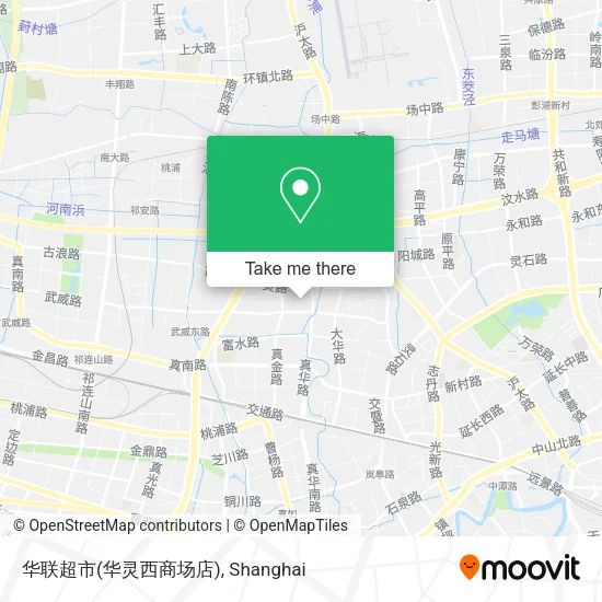 华联超市(华灵西商场店) map